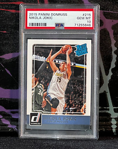 2015-16 Panini Donruss Nikola Jokic #215 RC Rated Rookie PSA 10 Gem Mint Nuggets