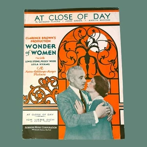 At Close of Day 1929 Noten Wonder of Women MGM deutscher und englischer Text - Bild 1 von 4