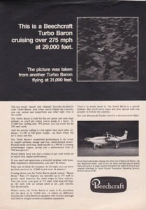 1969 Beechcraft Turbo Baron Aircraft ad 3/14/2023d - Picture 1 of 1
