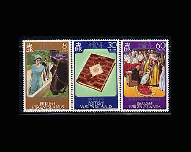 VIRGIN IS, Sc #317-19, MNH, 1977, JUBILEO DE PLATA, REALEZA Foto 1 de 1