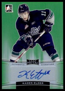 2014-15 In The Game Leaf Metal Prismatic Kaden Elder Auto /10 #BA-KE1