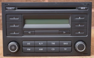 VW RCD 200 MP3 CD Player Radio, T5 Van, Fox, Polo Etc, Genuine Stereo Head Unit - Picture 1 of 7