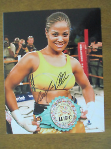 Laila Ali Championship Boxer Signed 8x10 Photo Beckett Certified