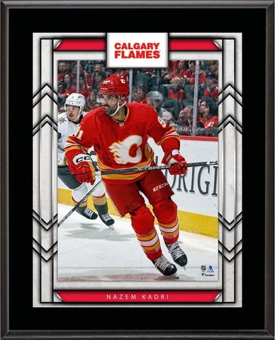 Nazem Kadri Calgary Flames 10.5" x 13" Sublimated Player Plaque Cover