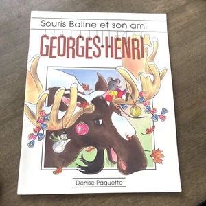George Henri Souris Baline Et Son Ami - French Childrens Book By Denise Paquette - Picture 1 of 2