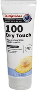 100 SPF Dry Touch Broad Spectrum Sunscreen Lightweight Exp 05/25 FAST FREE SHIP - Picture 1 of 2