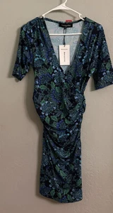 Blumenwickelkleid. Medium neu mit Etikett. - Bild 1 von 4