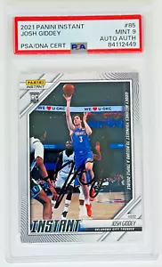 Josh Giddey Auto 2021 Panini Instant Youngest Triple Double /847 PSA/DNA #85 - Picture 1 of 2