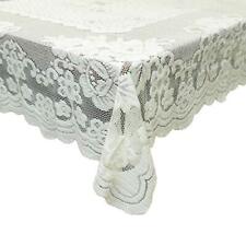 GEFEII White Lace Tablecloth Rectangular for Rectangle Table Crochet Lace Oblong