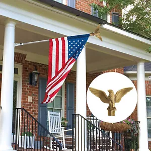Eagle Flag Pole Topper Rich Detail Adding Atmosphere Outdoor Conference - Picture 1 of 10