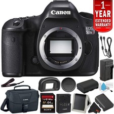 Canon EOS 5DS R Digital SLR Camera (Body Only)- Bundle +32GB Memory Card + Spare
