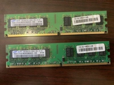 Samsung 2GB RAM (1GBx2) DDR2 5300U - Image 1 of 2