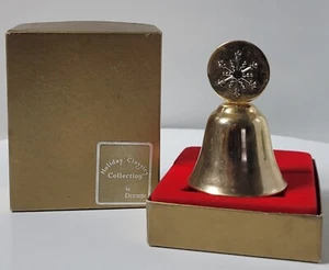 Duchin Messing Glocke mit Schneeflocke 3 Zoll - Bild 1 von 10