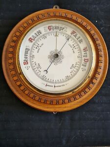 Antique aneroid barometer