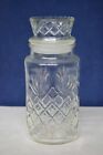 Vintage 1983 Mr. Peanut Clear Glass Canister Planters Jar With Lid