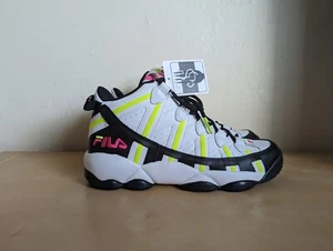 Fila Stackhouse Spaghetti White Black Yellow Sneakers 1BM01792-115 Men’s Size 11 - Picture 1 of 8