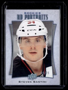 2016-17 Upper Deck UD Portraits Blue Foil Steven Santini RC 04/25 New Jersey - Picture 1 of 2
