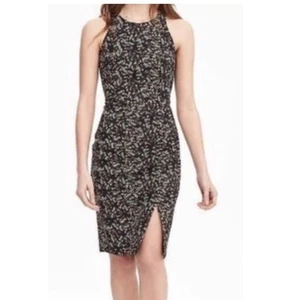 Banana Republic Womens Petite Sleeveless Floral Print Sheath Dress Size 2P  - Picture 1 of 11