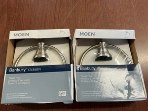 Menge 2 NEU Moen Y2686BN Handtuch Ring Gebürstetes Nickel B119 - Bild 1 von 1