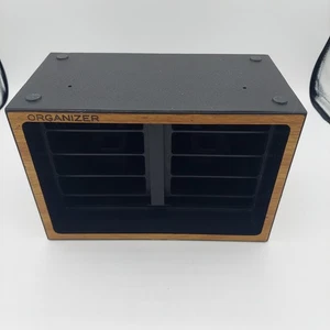 Hartzell The Organizer Video Game Case, Vintage 80er, ATARI, stapelbar, Holzimitat - Bild 1 von 6