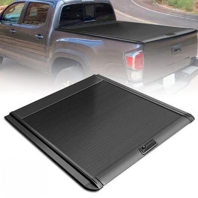 5FT Retractable Truck Bed Tonneau Cover For 2013-2023 Toyota Tacoma Aluminum Foto 1 de 4