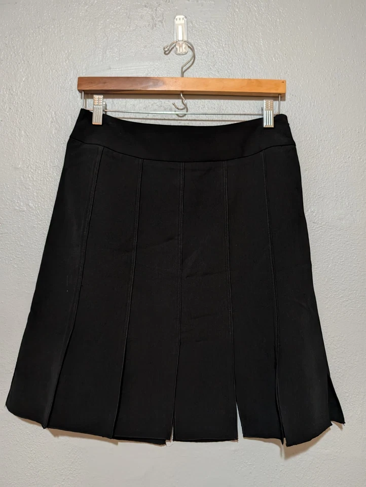 Falda Cache Negra Cachiche 6 Academia Línea A Plisada Gótica Años 90 Oficina Foto 1 de 4