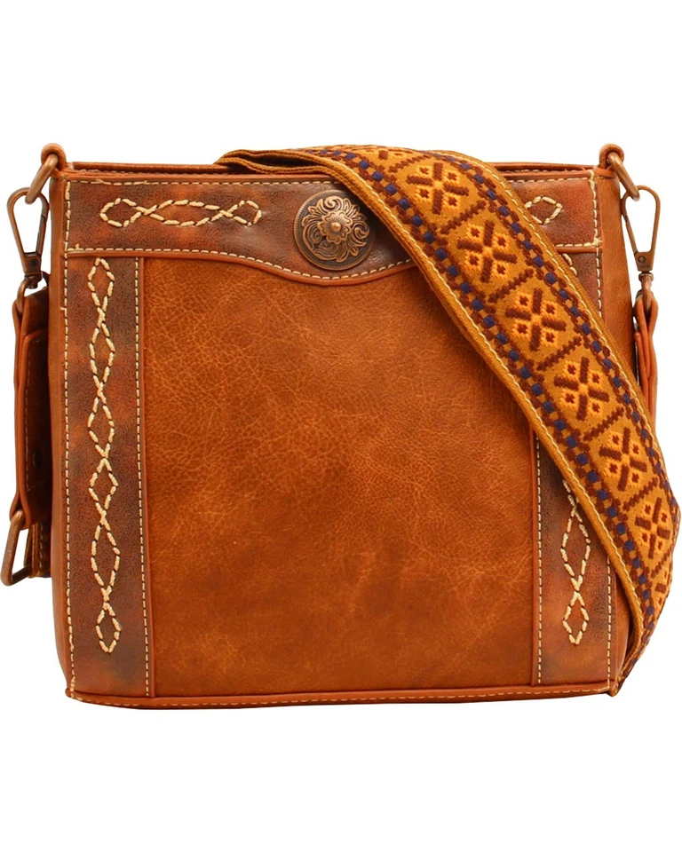 Bolso Bandolera Blazin Roxx Para Mujer Hiedra Cobre Concho Oculto Bronceado Foto 1 de 1