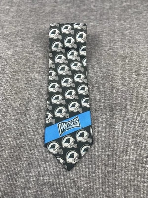 Carolina Panthers Auténtica NFL Vintage Día del Juego Corbata Con Logotipos de Casco 56 X 3.5 Foto 1 de 4