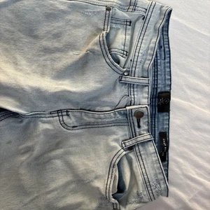 91 Cotton On Crop Slim Leg Jeans Damen 30 Mid Rise Distressed Stretch Denim - Bild 1 von 22