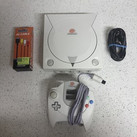 SEGA Dreamcast console w/controller, A/V cable & power cord - tested working