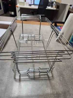 PACK de 3 buffet chafer calentador de alimentos marco de alambre soporte estante tamaño completo Foto 1 de 4