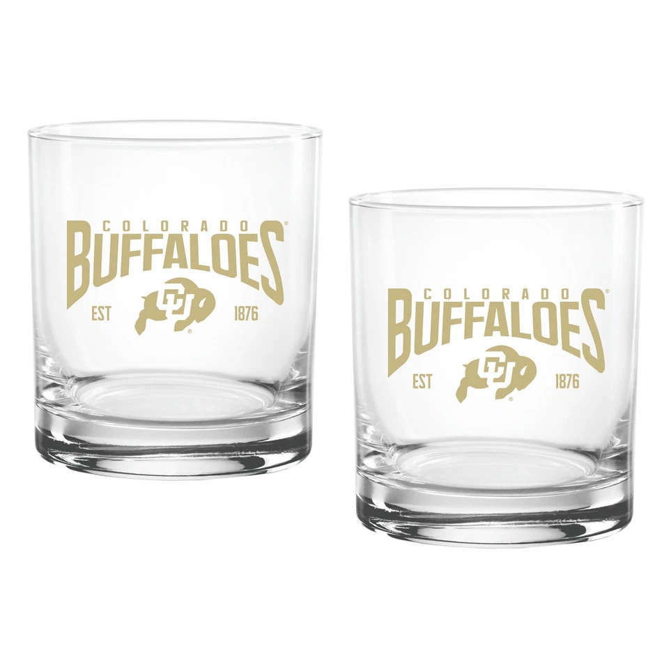 Colorado Buffaloes 14oz. Established Rocks Glass Two-Set - Image 1 of 1