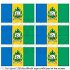 St VINCENT and The GRENADINES Former Flag 40mm Mobile Phone Stickers Decals x6
