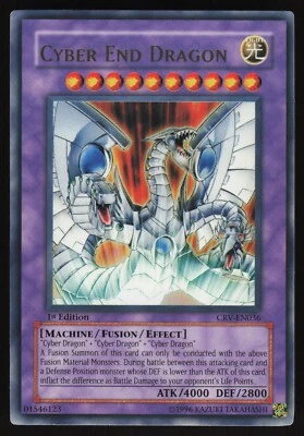 Cyber End Dragon - CRV-EN036 - Ultra Rare - 1st Edition Yugioh 2 - Image 1 of 2