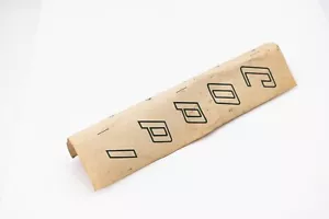NOS ORIGINAL COPPI SEAT TUBE DECAL VINTAGE ROAD BIKE BLACK YELLOW OLD CHAMPION - Bild 1 von 3