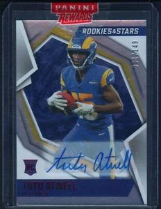 Serial Number #'d 1/149 TUTU ATWELL Rookie AUTO blue 2021 Panini Rookies & Stars - Bild 1 von 2