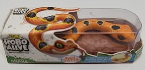 Mini ZURU Robo Alive Slithering Snake Orange/Black Mimics Real Snake Micro Size - Bild 1 von 9