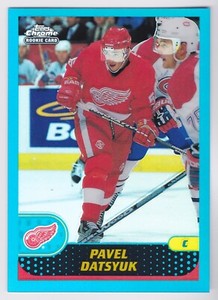 2001-02 Topps Chrome Pavel Datsyuk Refractor Rookie Red Wings
