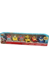 Transformers Rescue Bots Academy Vehicles Pull Back Cars 6 Pack Optimus,Bumble - Picture 1 of 2