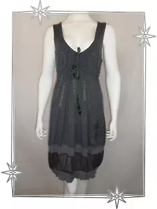 D - Robe Fantaisie Chasuble Bi Matière Grise Soggo Collection Taille Unique - Imagen 1 de 10