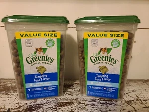 Feline Greenies Tempting Tuna Flavor, 9.75 oz  2 Value Size   Tubs - Picture 1 of 5
