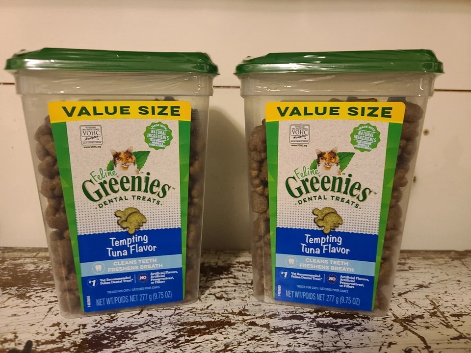 Feline Greenies Tempting Tuna Flavor, 9.75 oz  2 Value Size   Tubs - Image 1 of 4