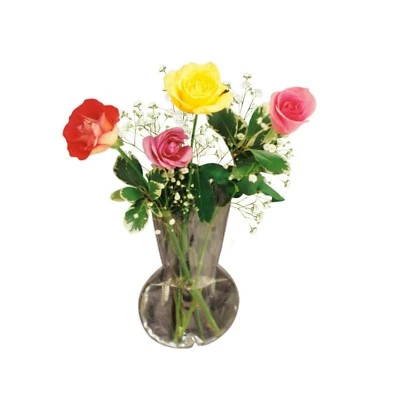 Window Vase Bulb Style holds bouquet of flowers-suctions to windows mirrors36130 - Image 1 of 4