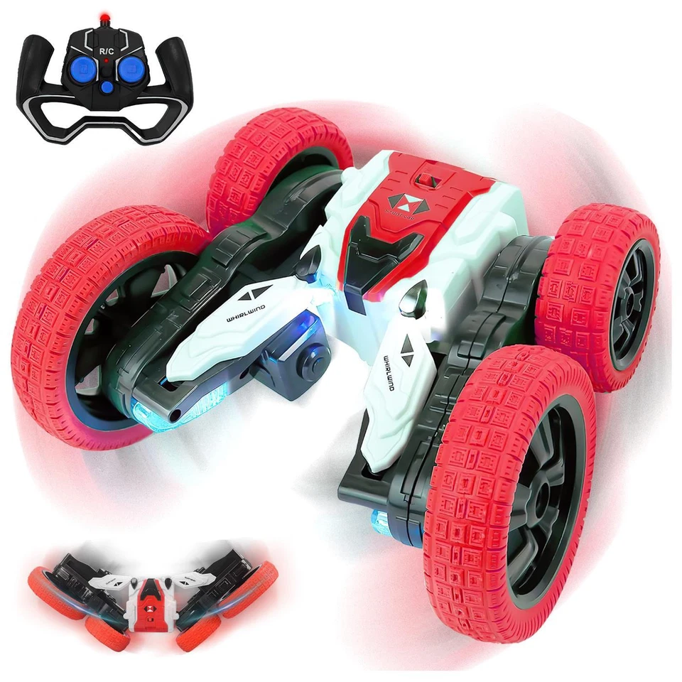 Kids Toy 360° Remote Control Speed Stunt RC Car  USB Rechargeable LED Lights  - Image 1 of 4