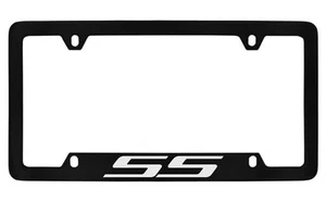 Soporte de marco de matrícula de metal recubierto negro Chevrolet SS 2012-16 - Imagen 1 de 1