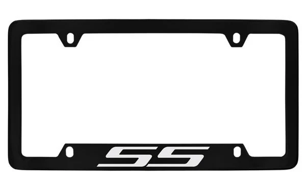Chevrolet SS 2012-16 Black Coated Metal License Plate Frame Holder - Image 1 of 1