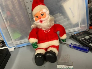 Houston Foods - Vintage - Vinyl Face Santa - Daumenlutscher - Plüsch - Bild 1 von 19