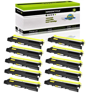 10PK TN210 Yellow Toner Cartridge Fits For Brother DCP-9010CN HL-3045CN 3075CW - Picture 1 of 24