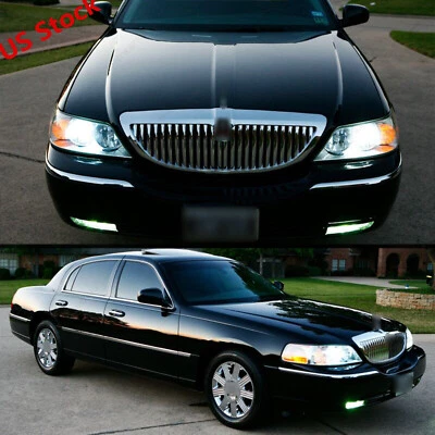 Para Lincoln Town Car 2004-2011 - Kit de 4 piezas 6000K bombilla de faros LED de haz alto bajo Foto 1 de 4