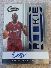 Eric Bledsoe 2010-11 Panini Totally Certified RC PATCH AUTOGRAPH #/599 Clippers 
